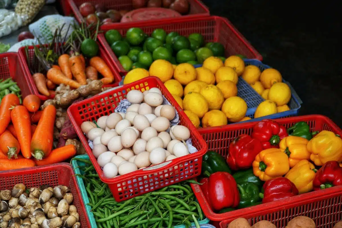 légumes variés
