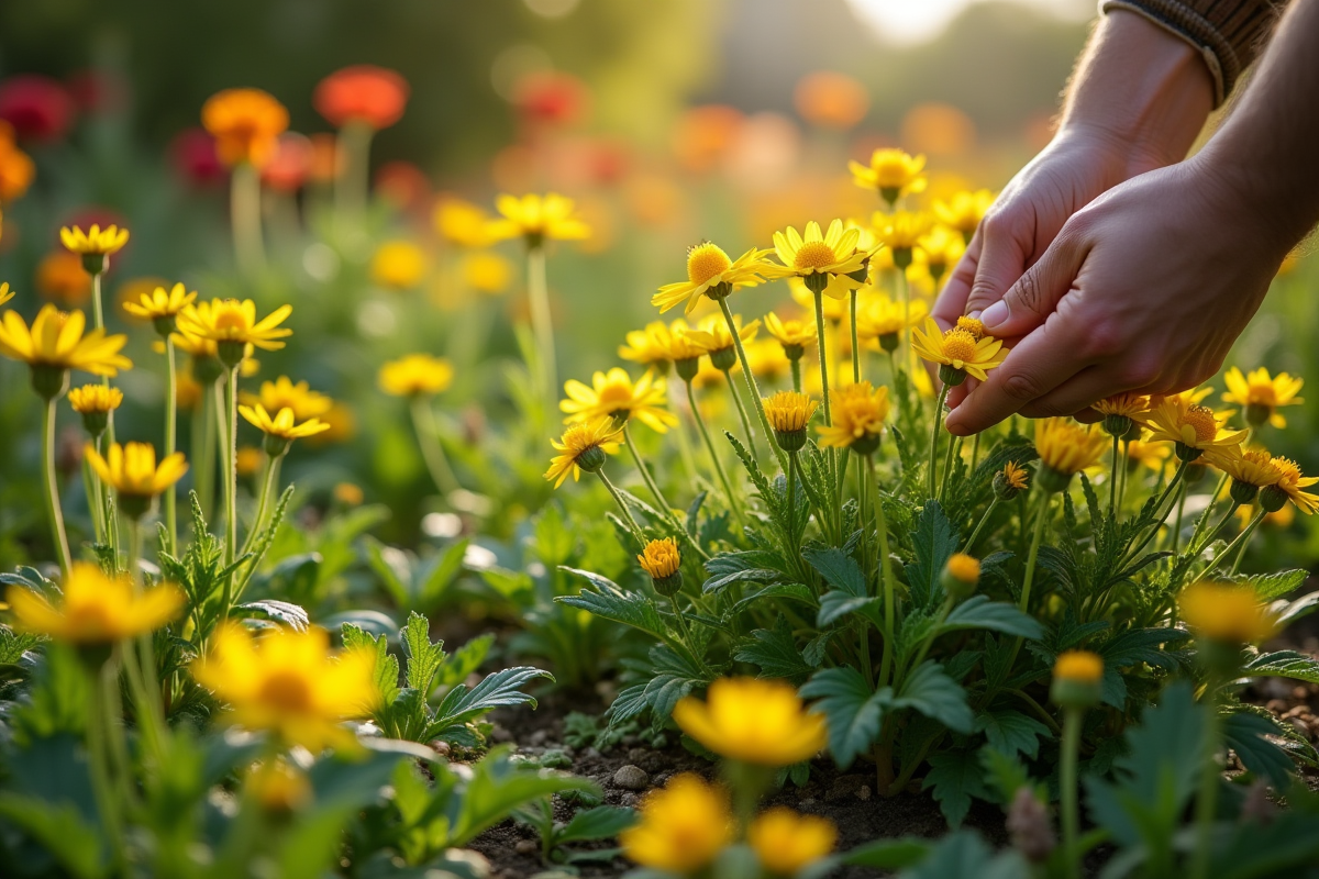 fleurs jaunes
