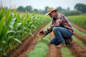 Engrais localisé sur maïs pour améliorer le rendement et la croissance des racines